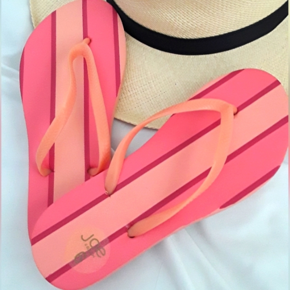 JOE FRESH CORAL PEACH FLIP FLOP SANDAL